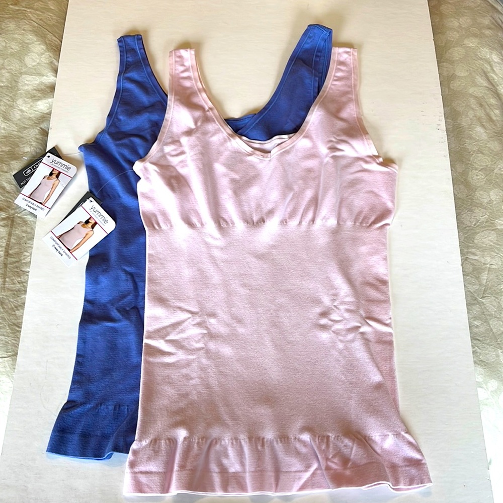 Set of Two Yummie by Heather Thompson control tanks